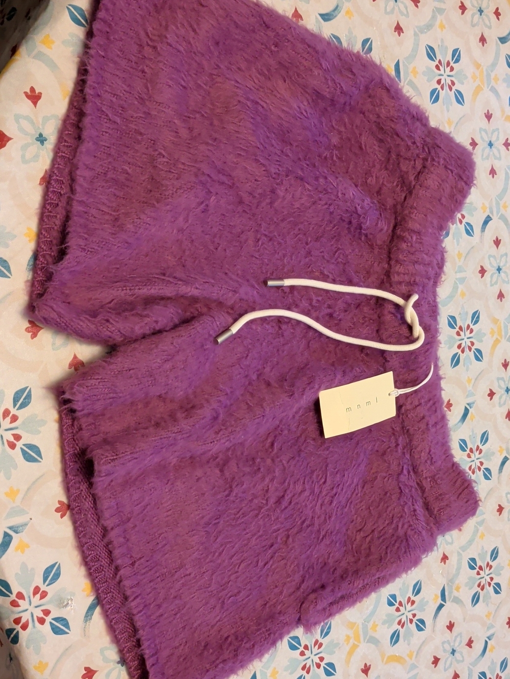 Mnml Fuzzy Purple Shorts